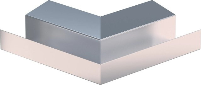 Sarei SDF-Kastenrinnenwinkel Piccolo Außeneck 90 Grad aus Aluminium in Silber Natur RG 70 - Bild 1