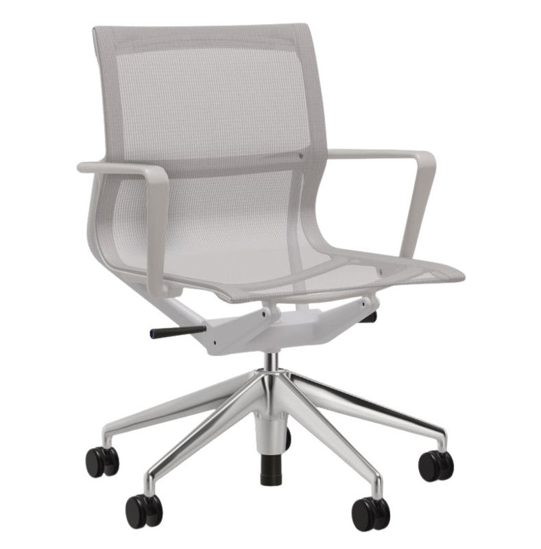 Vitra Physix Bürodrehstuhl mit Fünfstern Untergestell, High-Tech-Textil, Grau - Bild 2