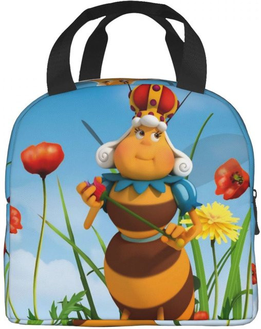 Isolierte Lunchtasche mit Biene Maja Blumen Cartoon Design von Fancy Style Studio in Mehrfarbig - Bild 1