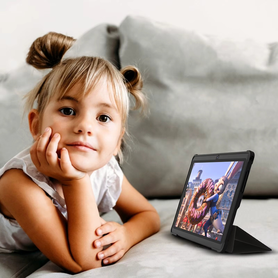 Pritom 7-Zoll Tablet PC mit Android 13, 4 GB RAM, 32 GB ROM, WLAN, Dual-Kamera, USB-C und Lederhülle in Schwarz - Bild 4