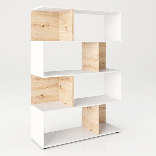 PHOENIX Regal Shelfy in Weiss aus Holz, B/H/T: 103 x 146,1 x 35,6 cm - Bild 1
