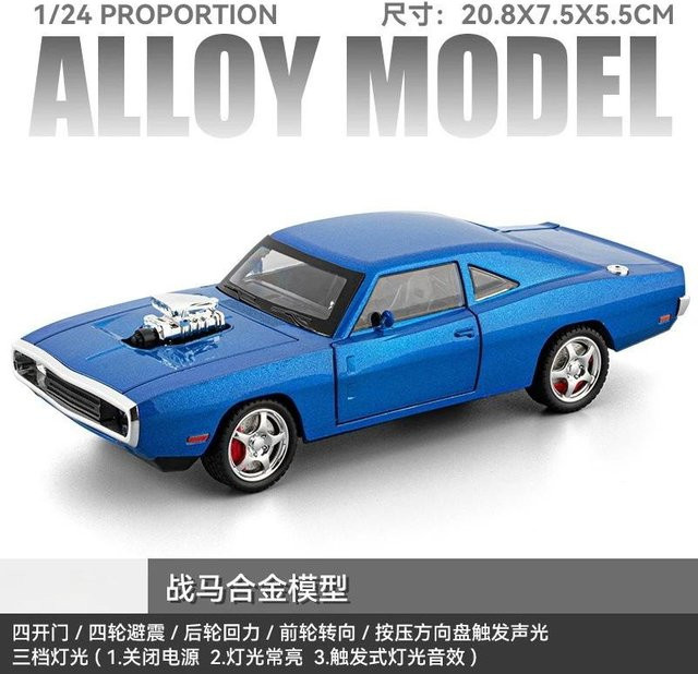 Linyi toy car Sportwagenmodell, 1:24, Metall, mit Licht und Sound, ab 14 Jahren - Bild 1
