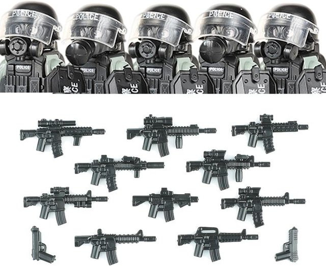 Yiran toy Stadtpolizei China PTU Sturmsoldat CTRU Figuren, Bausteine, ab 14 Jahren - Bild 1