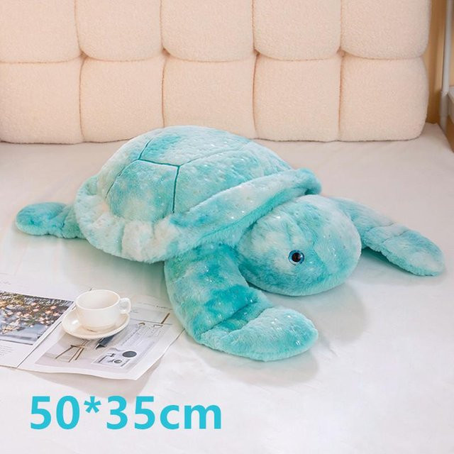 Yiran Health & Beauty Kawaii Schildkröte Plüschtier, Meeresschildkröte, Blau, ab 6 Jahren - Bild 1