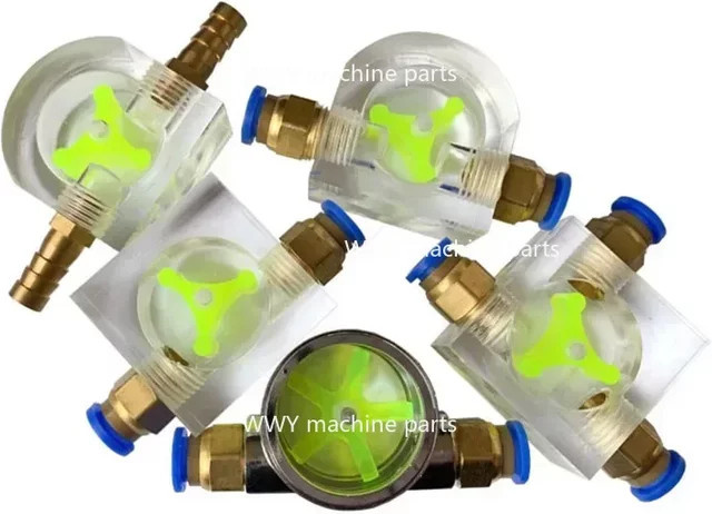 Durchflussmesser für Wasserkühlung als Monitor für Spindelmotoren, transparente Kühlanzeige mit 6/8/10/12/16 mm Anschluss - Bild 1