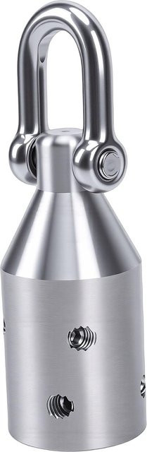 Musysh Schwerlast-Elektrokabelzieher mit Ring für Kupfer und Aluminium, 30 bis 350 MCM, Silber - Bild 1