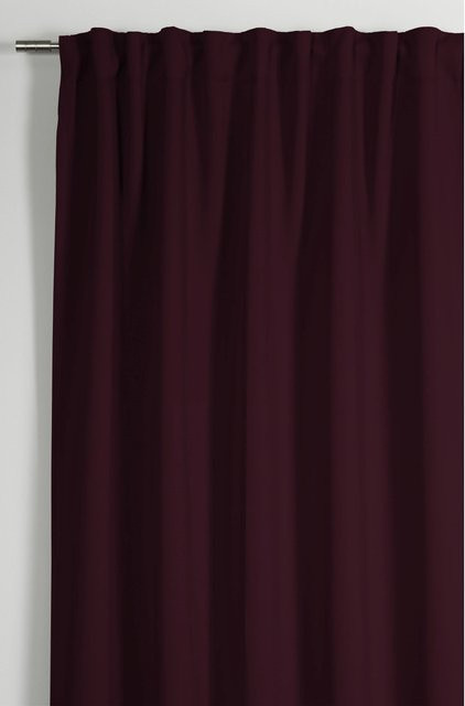 Gardinia Schlaufenschal Dimout mit Gardinenband in Beere, B: 140 cm, H: 245 cm - Bild 1