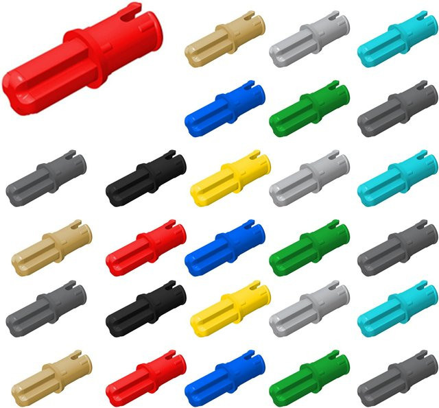 LEGO Achse 1L mit Reibungsrippen, 60-teiliges Set, Grün - Bild 1