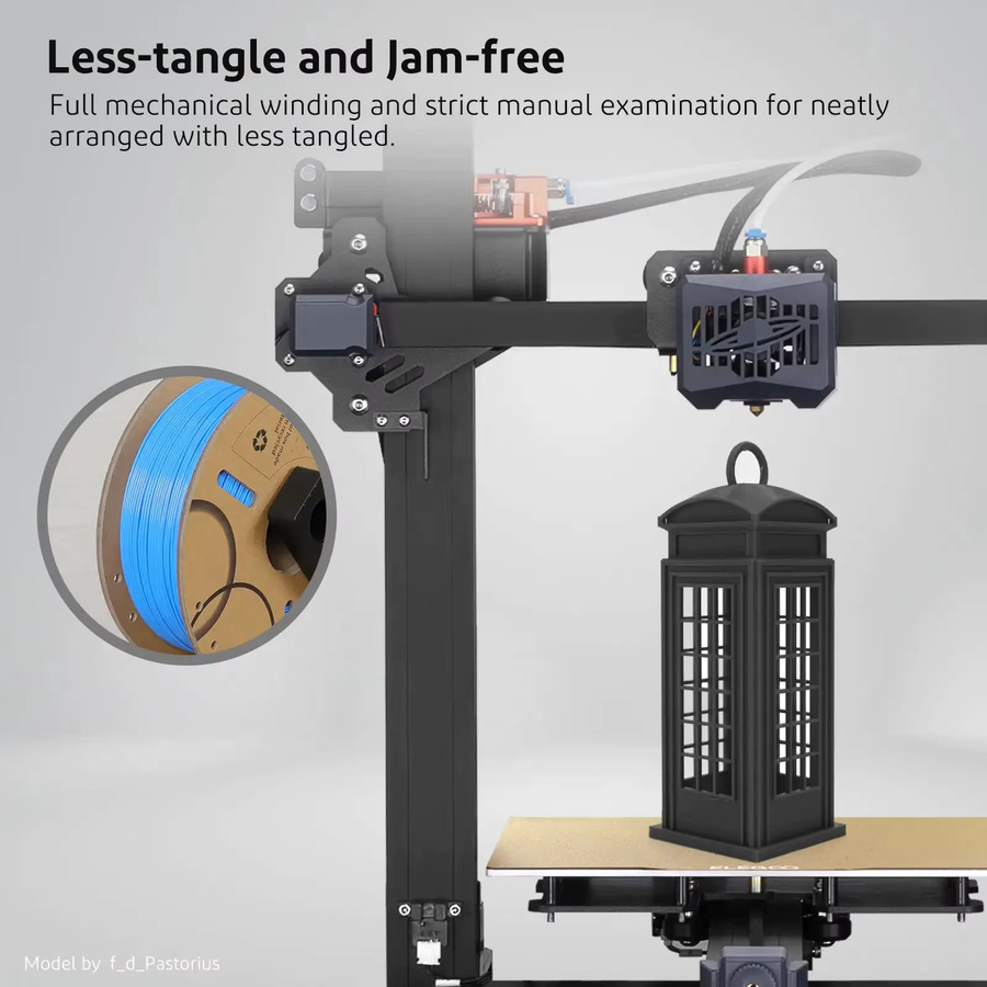 ELEGOO PLA+ Filament 1,75mm für FDM 3D-Drucker, Orange - Bild 3