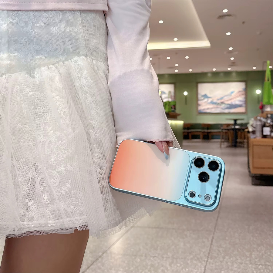 Stoßfeste iPhone Handyhülle mit Farbverlauf und Linsenschutz in Balsam Multicolor - Bild 2