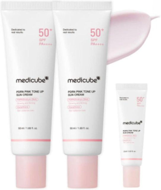 Medicube PDRN Pink Tone-Up Sonnencreme LSF 50+, 50 ml, 2er Pack - Bild 1