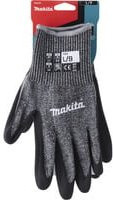 Makita Schnittfeste Arbeitshandschuhe P-84729 in Schwarz und Grau, Größe L, mit Nitrilbeschichtung und Schnittfestigkeit F/7 - Bild 1