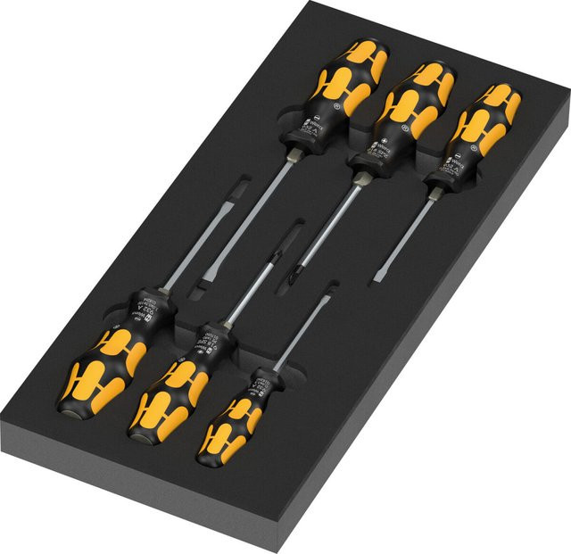 Wera Schaumstoffeinlage für Kraftform Schraubmeißel Serie 900 Set 2, 7-teilig, grau/mehrfarbig - Bild 1