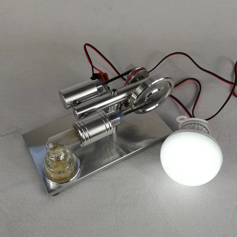 Goni Stirling Motor externer Verbrennungsmotor Generator, Metall, wissenschaftliches Forschungs-Experiment Modell - Bild 2