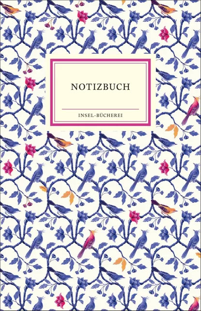 Notizbuch Insel-Bücherei Ranken indigo in Blau und Multicolour, ungestrichenes Papier - Bild 1