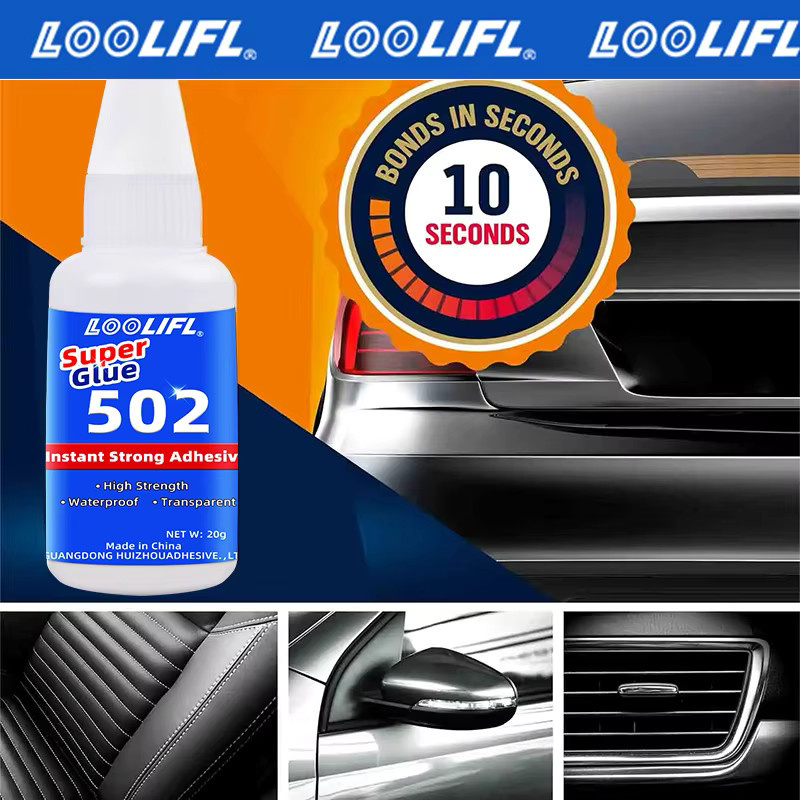 LOOLIFL 502 Superkleber transparent, hochfester Sofortkleber für Metall, Kunststoff und PVC, 20 g - Bild 5
