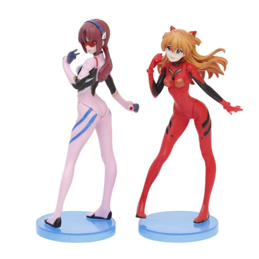 Yiran toy 1 Neon Genesis Evangelion Ayanami Rei Asuka Langley Makinami Figur PVC Modell 13cm - Bild 1