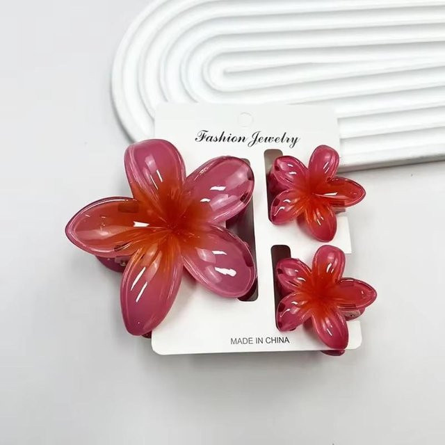 YULIN Haarspangen, Blumenform, Farbverlauf, Damen - Bild 1