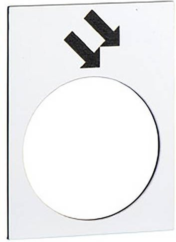 Schneider Electric ZB2BY4914 Einlegeschild aus Kunststoff in Weiß, 10 Stück - Bild 1