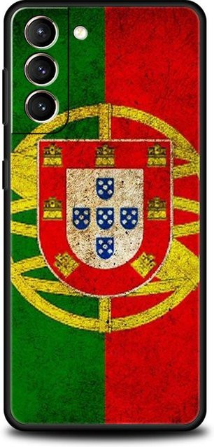 Handyhülle Portugal Design für Samsung Galaxy S26 Ultra S25 Plus S24 FE S23 S22 S21 S20 5G in Schwarz - Bild 1