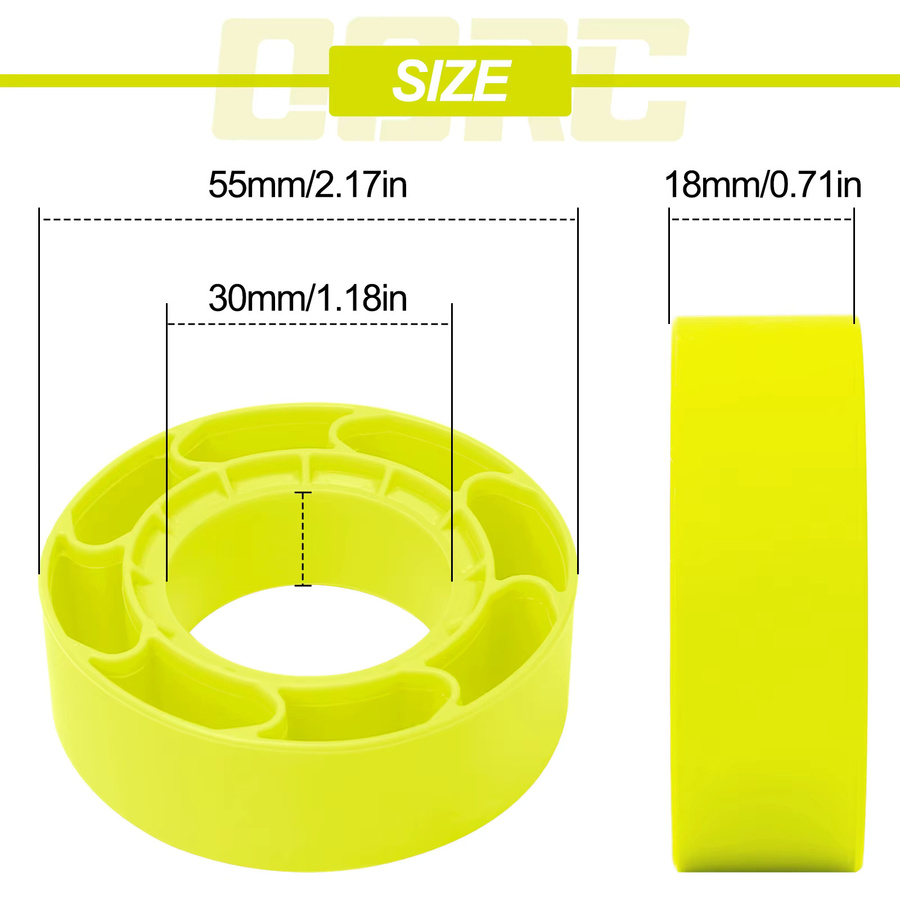 OGRC Silikon-Gummi-Einlagen Schaumstoff, 55*18mm, für 1,0'' Reifen, Zubehör - Bild 2