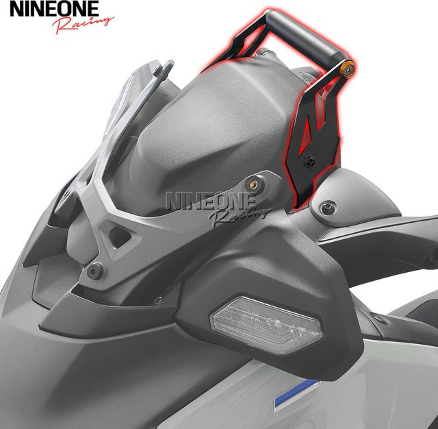Motorrad Navigation Halterung für Yamaha XMAX 300 250 Tech Max 2025-2026 GPS Telefonhalter aus Stahl in Schwarz - Bild 1