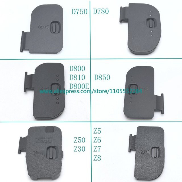 Nikon Akku-Klappende Abdeckung Ersatzteil in Schwarz für D750 D780 D800 D850 Z50 Z6 Z5 Z7 Z8 Z30 D810 D800E - Bild 1