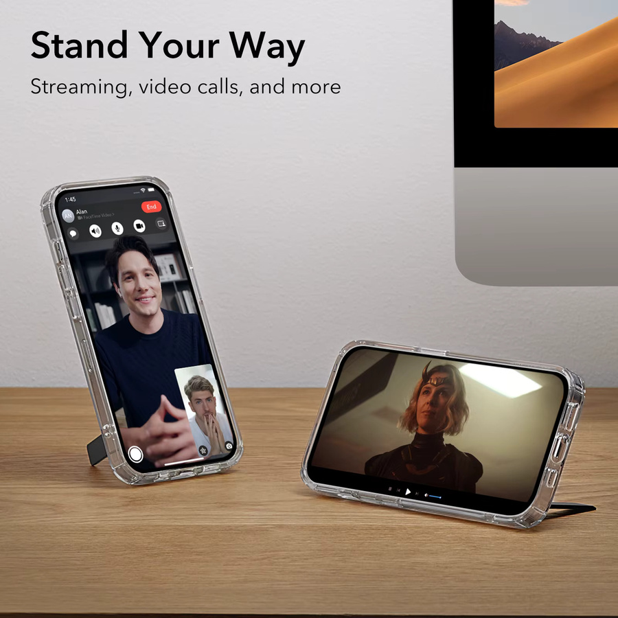Esr Smartphone Ständer aus Metall in Schwarz für iPhone, Samsung, Xiaomi und Pixel - Bild 3