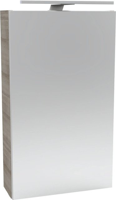 Fackelmann Spiegelschrank SBC Gäste Bad in Graueiche, B/T/H: 40 x 15,3 x 68 cm - Bild 1