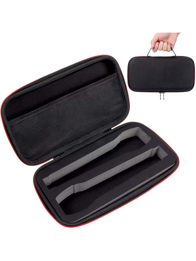 Tragbare Mikrofon-Tasche für drahtlose Handmikrofone mit Schwamm-Polsterung und großem Stauraum in Schwarz - Bild 6