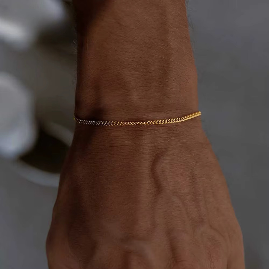 Armband Edelstahl, Gold, Unisex - Bild 2