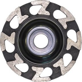 Roll Diamantscheibe mit Z-Segment geschmiedet, Durchmesser: 125 mm, Farbe: Grau - Bild 1
