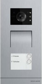 Busch-Jaeger Video-Außenstation 2-fach H81381P2-S-03 in Silber aus Edelstahl mit Ethernet/LAN-Anschluss - Bild 1