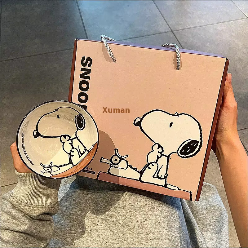Bandai Snoopy Keramik-Geschirrset in Weiß - Bild 3