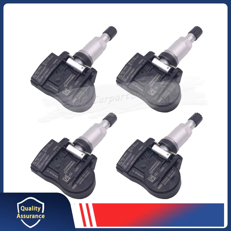 GANGLE Reifendruckkontrollsensor Set 4 Stück für Hyundai Accent, Genesis und Kia Ceed, 433MHz, Schwarz - Bild 2