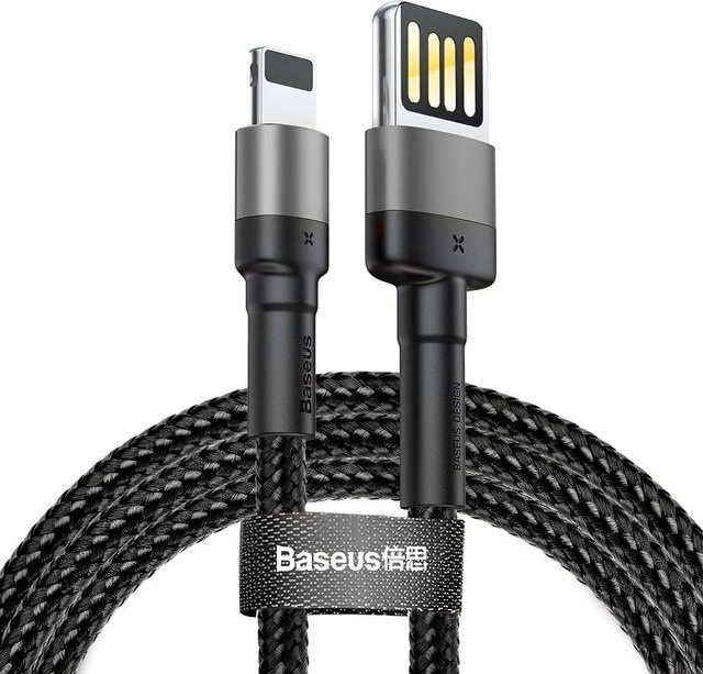 Baseus Cafule Special Edition USB-A auf Lightning Daten- und Ladekabel, 18W, 2m, Grau, CALKLF-HG1 - Bild 1