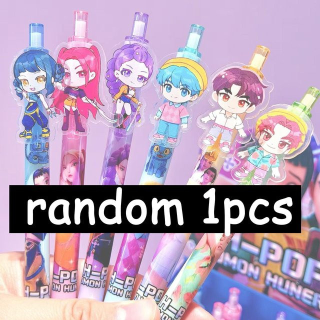 Discover Intime KPop Dämonenjäger Gelstifte in Mehrfarbig für Anime-Fans und Schulsachen - Bild 1