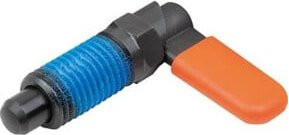 KIPP Sperrriegel M20 x 1,5 Ø 12mm Form CP Kappe aus Edelstahl in Blaugrau ohne Mutter - Bild 1