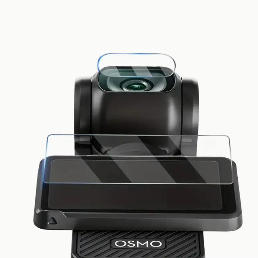DJI Osmo Pocket 3 Schutzfolien-Set mit Displayschutz aus gehärtetem Glas und Linsenschutz, transparent - Bild 2