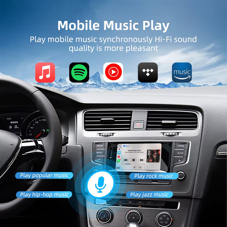 ANYFAR Drahtloses CarPlay Upgrade-Modul für VW Volkswagen Golf 7 Tiguan Lamando Magotan Phideon Teramont mit MIB1/MIB2 Original-Bildschirm via Wi-Fi und Bluetooth - Bild 4