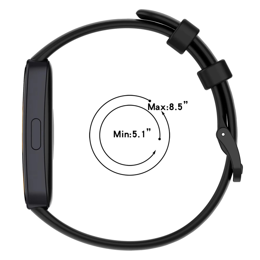 Huawei Uhrenarmband Silikon, Schwarz, Unisex - Bild 5