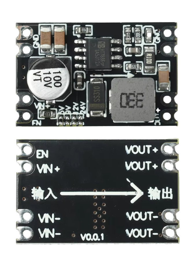 Aideepen DC-DC Spannungsumwandlungsmodul Step-Down-Leistungsmodul 7V-100V auf 5V/9V/12V/24V in Schwarz - Bild 3