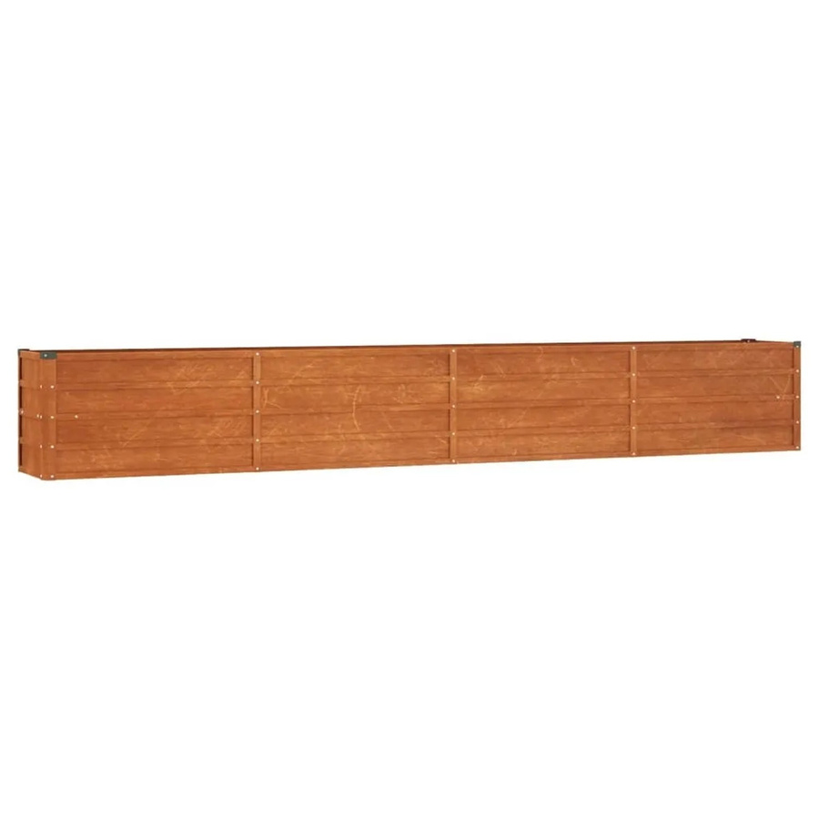 vidaXL Hochbeet aus Cortenstahl in Braun, B/T/H: 320 x 40 x 45 cm - Bild 2