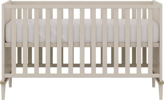 Babybett Yuny By Paidi Hazel in Eiche Beige aus Massivholz mit herunterklappbarem Seitenteil B/T/H: 70 x 140 cm - Bild 1