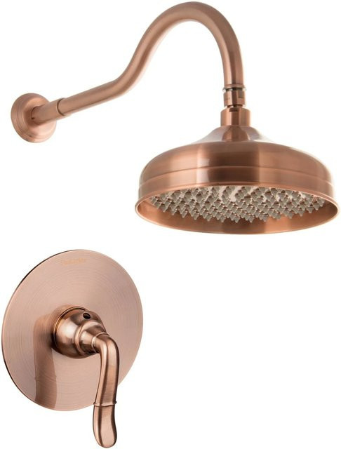 PaulGurkes Dusch-Set Unterputz in Antik Kupfer im Nostalgie-Retro-Design - Bild 1