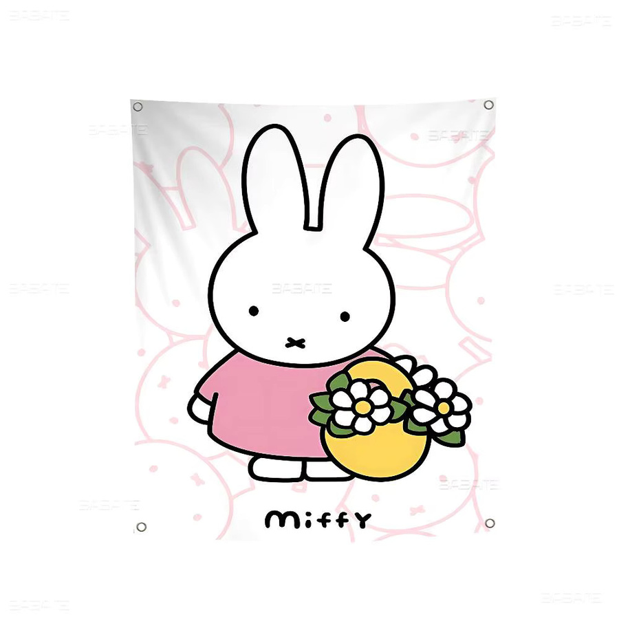 Potdemiel Miffy Wandbanner mit Tiermotiv, Mehrfarbig, Rechteckig - Bild 7
