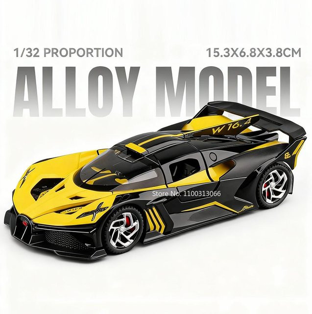 Linyi toy car Atlantic Bolide Autos, Spielzeug Legierungsmodelle, 1:32 Maßstab, ab 14 Jahre - Bild 1