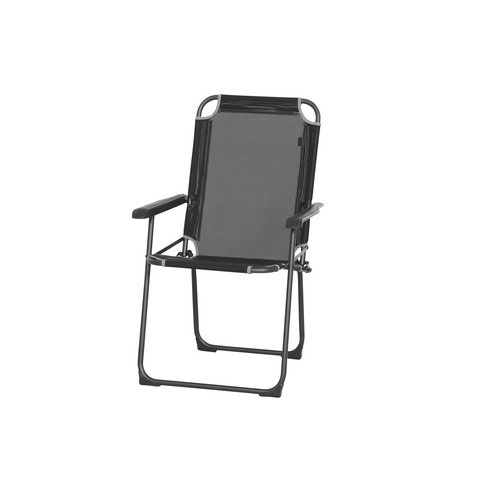 Siena Garden Campingstuhl Comfort aus Aluminium und Textilene in Anthrazit, B/T/H: 69,5 x 57,5 x 95 cm - Bild 4