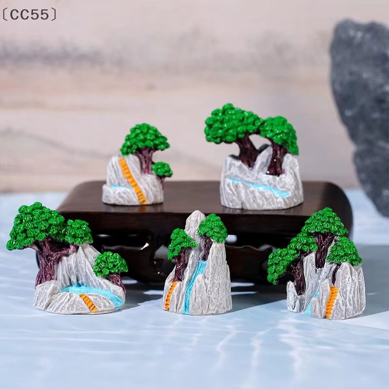 ieniaCC55 Mini-Landschaftssimulation aus Harz für Steingärten und DIY-Modellbau - Bild 3