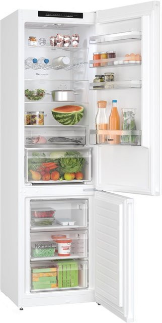 Bosch Kühl-Gefrierkombination in Weiß mit Zero Degree Zone und Dynamic Cooling, B/T/H: 60 x 66,5 x 203 cm - Bild 1